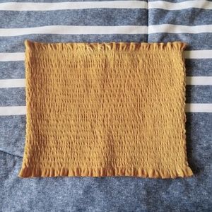 Hollister Yellow Ruffled Tube Top